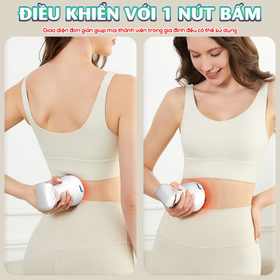 Máy massage toàn thân cầm tay Puli PL-671DC - Massage bụng, và thư giãn toàn thân