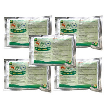 Combo 5 gói Chế phẩm sinh học EM gốc 500g - Chứa hàng tỷ vi sinh vật có lợi - Men vi sinh ủ cá, rác bã hữu cơ làm phân bón - Xử lý mùi hôi