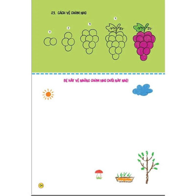 Sách - Sách Tô Màu - Bé Tập Làm Họa Sĩ - Bé Tập Vẽ Các Loại Rau Củ Quả