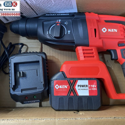 [LOẠI 1] Máy Khoan Đục Bê Tông 199V - 3 Chức Năng: Khoan, khoan búa, đục - Động Cơ Không Chổ Than 100% Lõi Đồng