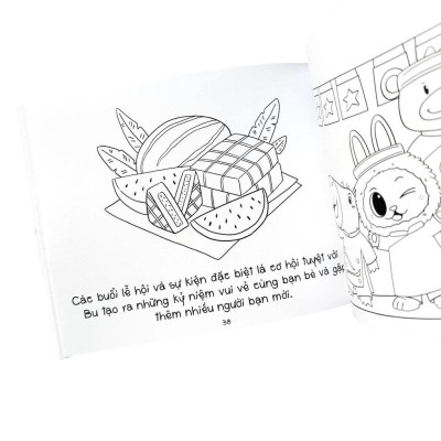 Sách - Tô Màu - Cuộc Sống Muôn Màu Cùng Bu