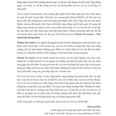 Debate Pro Junior: Nhà Tranh Biện Thông Minh Book1