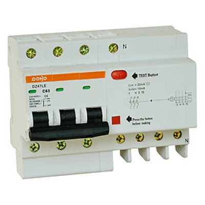 Cầu Dao Chống Giật 3 Pha Dobo Electric Korea (32A - 30mA - 380V) - Trắng