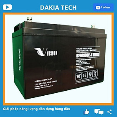 Ắc quy Vision 6FM100E-X 12V 100Ah
