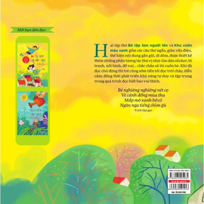 Sách - Thơ Cho Bé Tập Đọc Trôi Chảy, Diễn Cảm - Bé Tập Làm Người Lớn - NXB Phụ Nữ