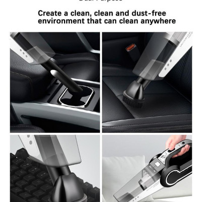 Máy Hút Bụi Đa Chức Năng 4 Trong 1 Cho Xe Hơi LY-8801 120W 12V Có Đồng Hồ Đo Áp Suất Cực Mạnh