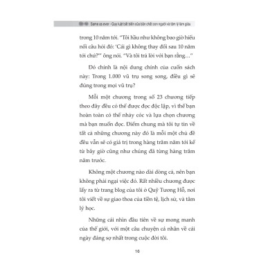 Same As Ever - Quy Luật Bất Biến Về Bản Chất Con Người Và Tâm Lý Làm Giàu