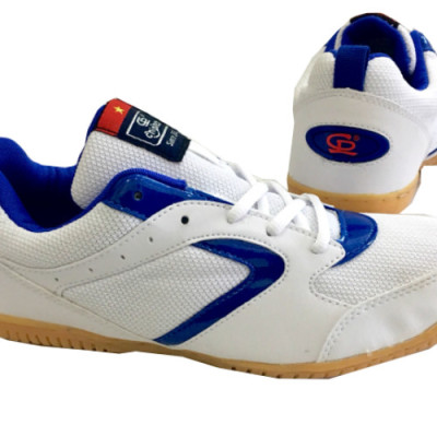 Giày Chơi Cầu Lông Chí Phèo Trắng Sọc Xanh