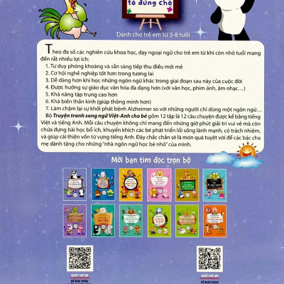 Sách Truyện Tranh Song Ngữ Việt Anh Cho Bé - Vẽ Đúng Nơi Tô Đúng Chỗ