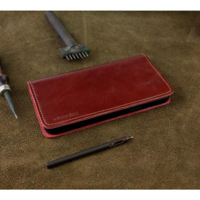 Bao da cho Iphone 14 pro max Handmade Da Bò Thật