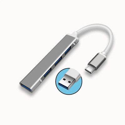 Bộ chuyển đổi TYPE-C sang USB 3.0, cáp chuyển đổi Type-c sang 4 cổng USB tốc độ cao - Hàng nhập khẩu
