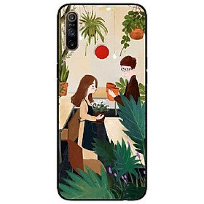 Ốp lưng dành cho Realme C3 mẫu Cặp Đôi Bán Hoa