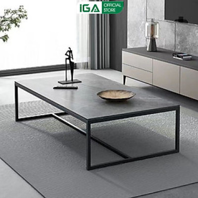 Bàn trà sofa phủ melamin vân đá sang trọng thương hiệu IGA - GM150