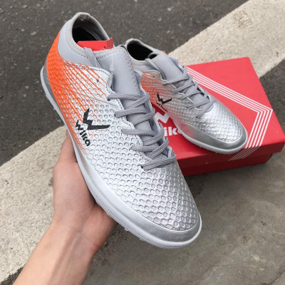 Đôi giày cao cấp thể thao bóng đá, Giày Wika Flash Xám chính hãng đá bóng sân cỏ nhân tạo Full box