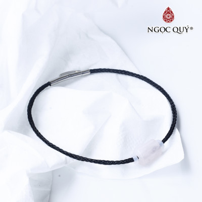 Vòng dây thép đá thạch anh hồng mệnh hỏa, thổ - Ngọc Quý Gemstones
