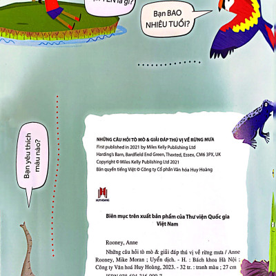 Những Câu Hỏi Tò Mò & Giải Đáp Thú Vị Về Rừng Mưa (Tái bản 2023)- 2HBooks