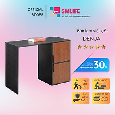 Bàn để máy tính gỗ công nghiệp SMLIFE Denja