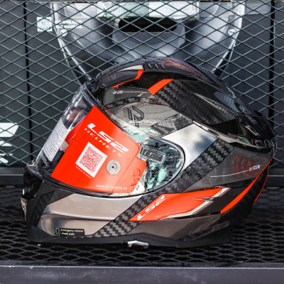 MŨ BẢO HIỂM FULLFACE 2 KÍNH LS2 FF327 CHALLENGER CARBON - GARA20