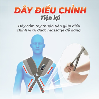 Đai Massage Cổ Vai Gáy Sakuchi UK-878 Được Trang Bị Đến 20 Mức Độ Massage Đáp Ứng Mọi Nhu Cầu Của Người Sử Dụng