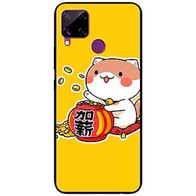Ốp lưng dành cho Realme C15 mẫu Mèo vung Tiền