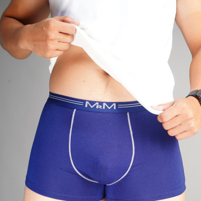 Combo 3 quần lót nam Boxer sợi tre tự nhiên mềm mịn thoáng mát co giãn 4 chiều MRM Manlywear Tặng đôi tất nam Cao Cấp -Màu Ngẫu Nhiên