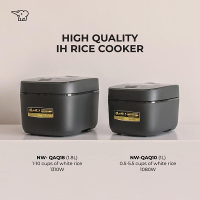 Nồi cơm điện tử cao tần Zojirushi 1.8L NW-QAQ18-BA, sản xuất tại Nhật Bản, bảo hành 3 năm|HÀNG CHÍNH HÃNG