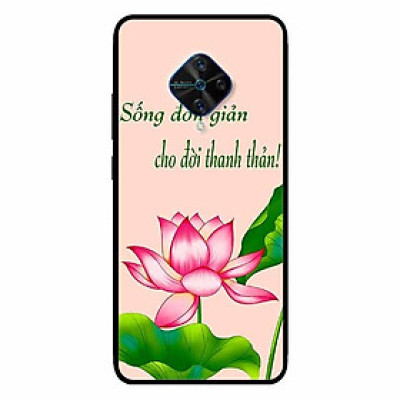 Ốp lưng in cho Vivo V17 Pro Mẫu Sống Đơn Giản