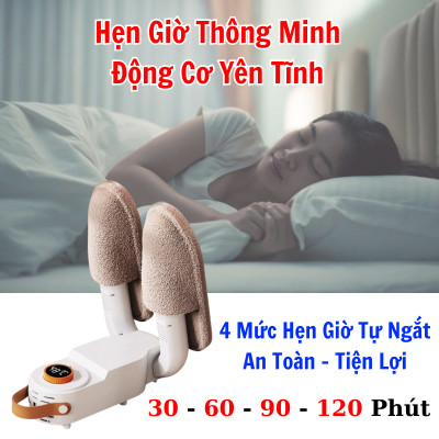 Máy Sấy Và Khử Trùng Giày có hẹn giờ Cao Cấp Làm Khô Siêu Nhanh - Loại Bỏ Khử Mùi Hôi Và Vi Khuẩn, Kiểu Dáng Nhỏ Gọn, Dễ Sử Dụng Máy Sấy Giày Dép Tất Găng Tay Mũ Bảo Hiểm Khử Khuẩn Bằng Tia UV An Toàn Tiện Dụng Thông Minh