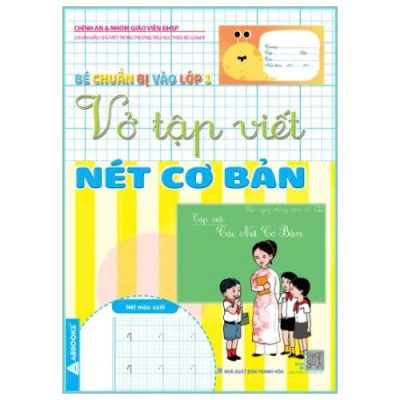 Bộ 4 Cuốn - Bé Chuẩn Bị Vào Lớp 1- Vở Tập Viết Nét Cơ Bản, Viết Thường, Viết Hoa, Chữ Số