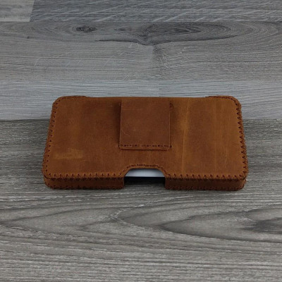 Bao Da Đeo Lưng cho điện thoại 12 Pro Max da bò