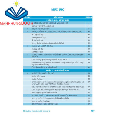 Sách - Bồi dưỡng học sinh giỏi Lịch Sử 6 Theo chương trình mới.