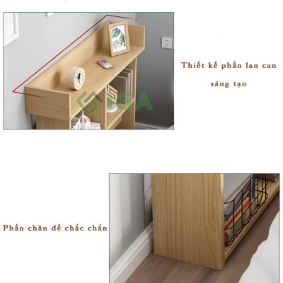 Kệ Sách Để Sàn IGA , Giá Để Đồ Đa Năng Trong Phòng Ngủ - GP137