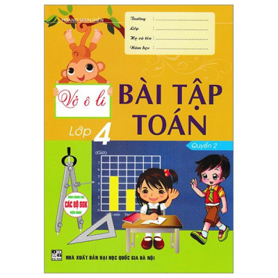 Sách - Vở Ô Li Bài Tập Toán Lớp 4 - Quyển 2 (Dùng Chung Cho Các Bộ SGK Hiện Hành)