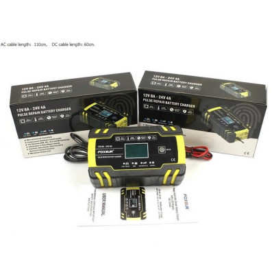 Sạc Ắc Quy Foxsur Thông Minh 12V–24V - 150Ah Hàng Nhật- Tự Ngắt, Khử Sunfat, Phục Hồi Ắc Quy Siêu Hiệu Quả , đèn ốp trần