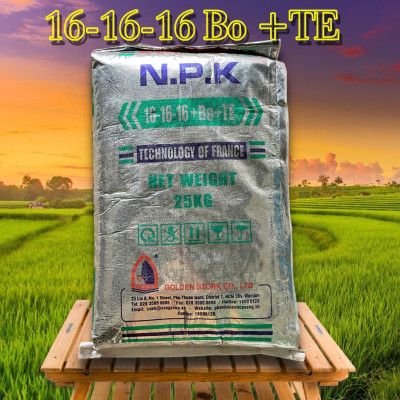 Phân bón NPK 16-16-16 Bo+TE  CCV bao 25kg
