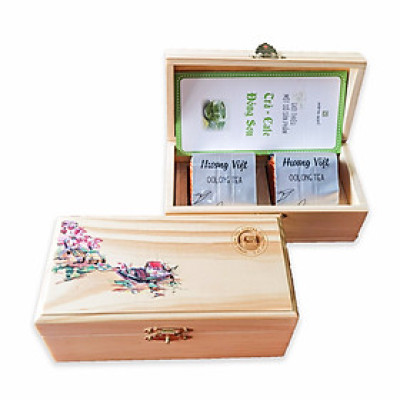 Hộp Trà Biếu - 2 gói Olong Hương Việt (200g) - Đông Sơn
