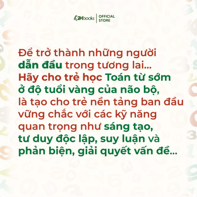 Sách Toán cho bé, Phát triển tiềm năng toán học cho trẻ - Toán học cho trẻ mẫu giáo - Lớp chồi 2 (Tái bản 2021)- 2HBooks