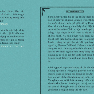 Sách - Bánh ngọt và rượu bia (W.Somerset Maugham) (Nhã Nam Official)