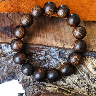 Vòng Tay Trầm Sánh Chìm Tự Nhiên Hạt Tròn (10mm)