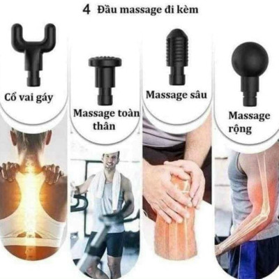 Súng Massage Cầm Tay, LOẠI TO, Máy Massage Cổ Vai Gáy 6 Level, Giảm Đau Nhức Mỏi Vai Gáy, Giãn Cơ - Hàng Nhập Khẩu