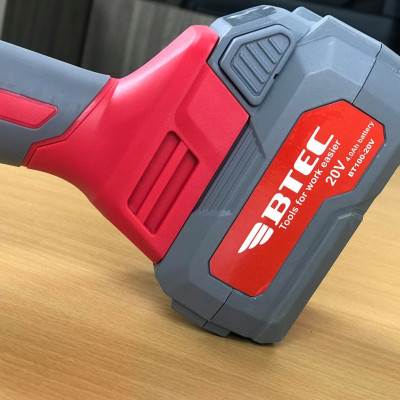[XÃ KHO CUỐI NĂM ] MÁY MÀI GÓC 100MM DÙNG PIN 20V BTEC BT100-20V (1 PIN, 1 SẠC)- HÀNG CHÍNH HÃNG