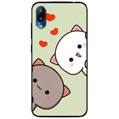 Ốp lưng dành cho Vsmart Star mẫu Hai Chú Mèo Trái Tim Đỏ