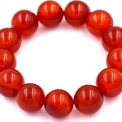 Vòng tay chuỗi hạt Mã Não Đỏ 16 ly 13 hạt - hợp mệnh Hỏa, mệnh Thổ - Vòng size lớn