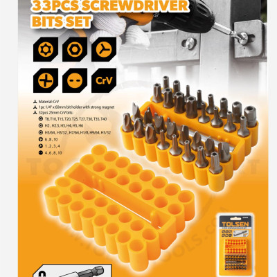 BỘ 33 ĐẦU VÍT TOLSEN 20369 - HÀNG CHÍNH HÃNG