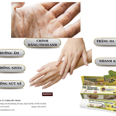 Kem chuối dưỡng da tay và nứt gót chân BIO WAY THE BANANA CREAM HELLS - Thailan
