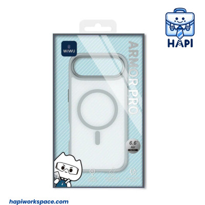 Ốp Lưng hàng chính hãng WiWU Armor Pro Wi-FGG-012 có vòng từ tính cho iP 17/17 Pro Max