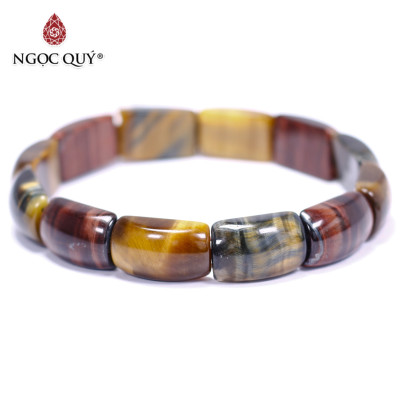 Vòng bản đá mắt hổ tam tài 17x11x6mm - Ngọc Quý Gemstones