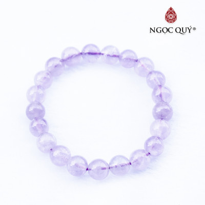 Vòng thạch anh tím ngọc lavender amethyst mệnh hỏa. thổ - Ngọc Quý Gemstones