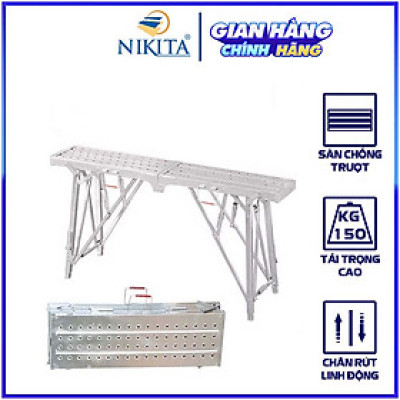Giàn Giáo Bàn Đứng Rộng 30cm, Gấp Gọn MD30, Chắc Chắn - Chính hãng NIKITA 2024