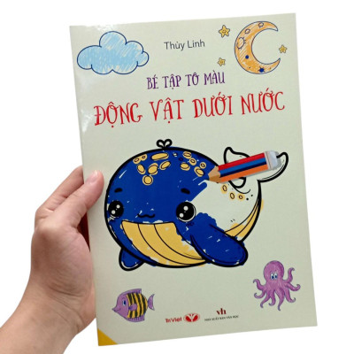 Sách - Bé Tập Tô Màu - Động Vật Dưới Nước